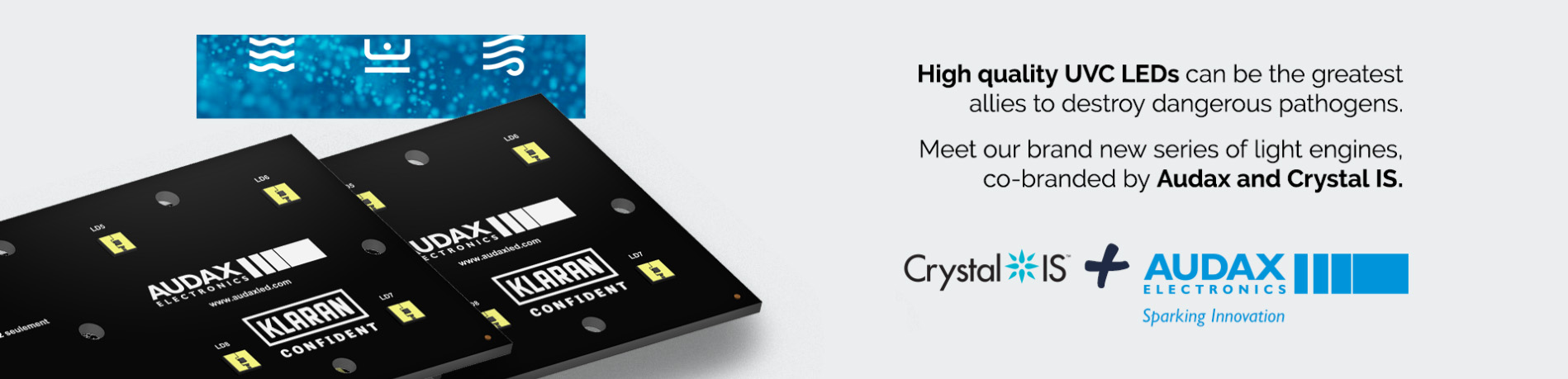 Crystal IS and AUDAX Electronics